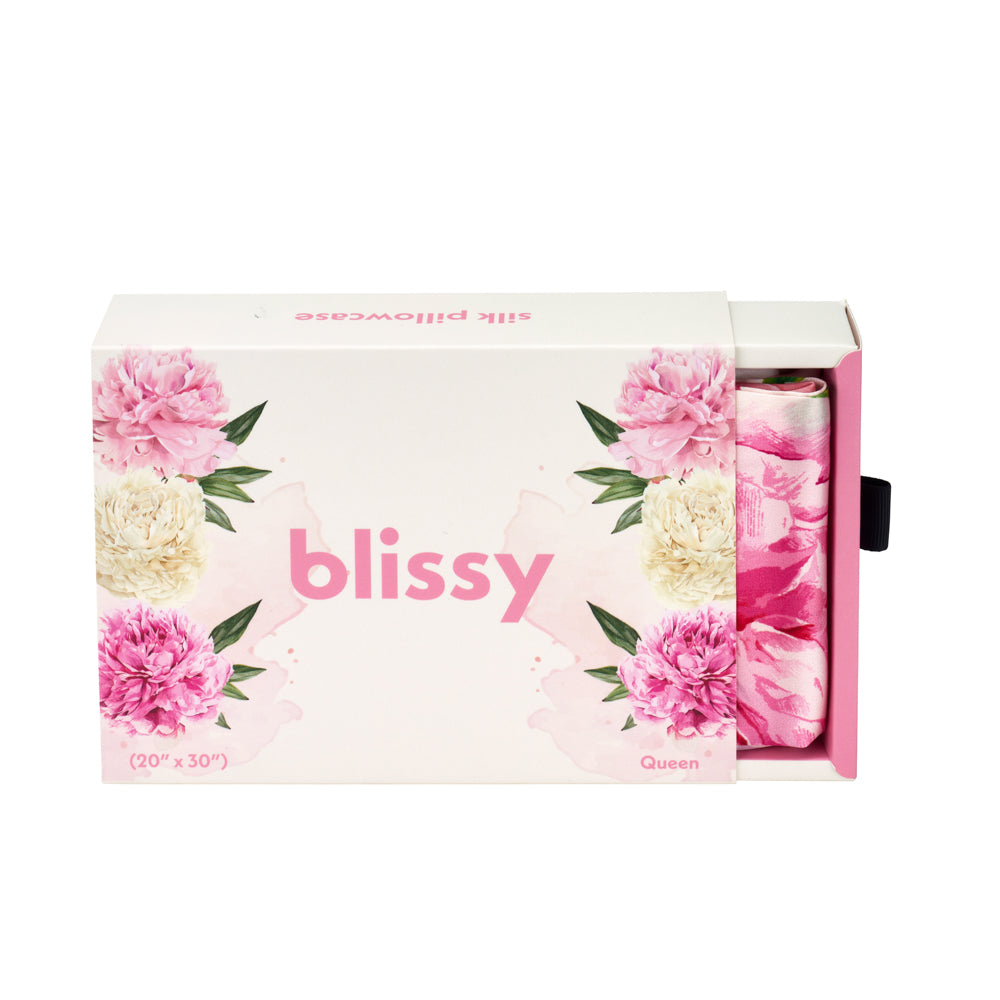 Blissy Mulberry Silk Pillowcase – Zodiac Flower Standard