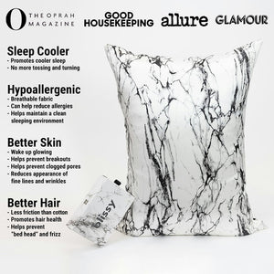 Pillowcase - Light Marble - Queen