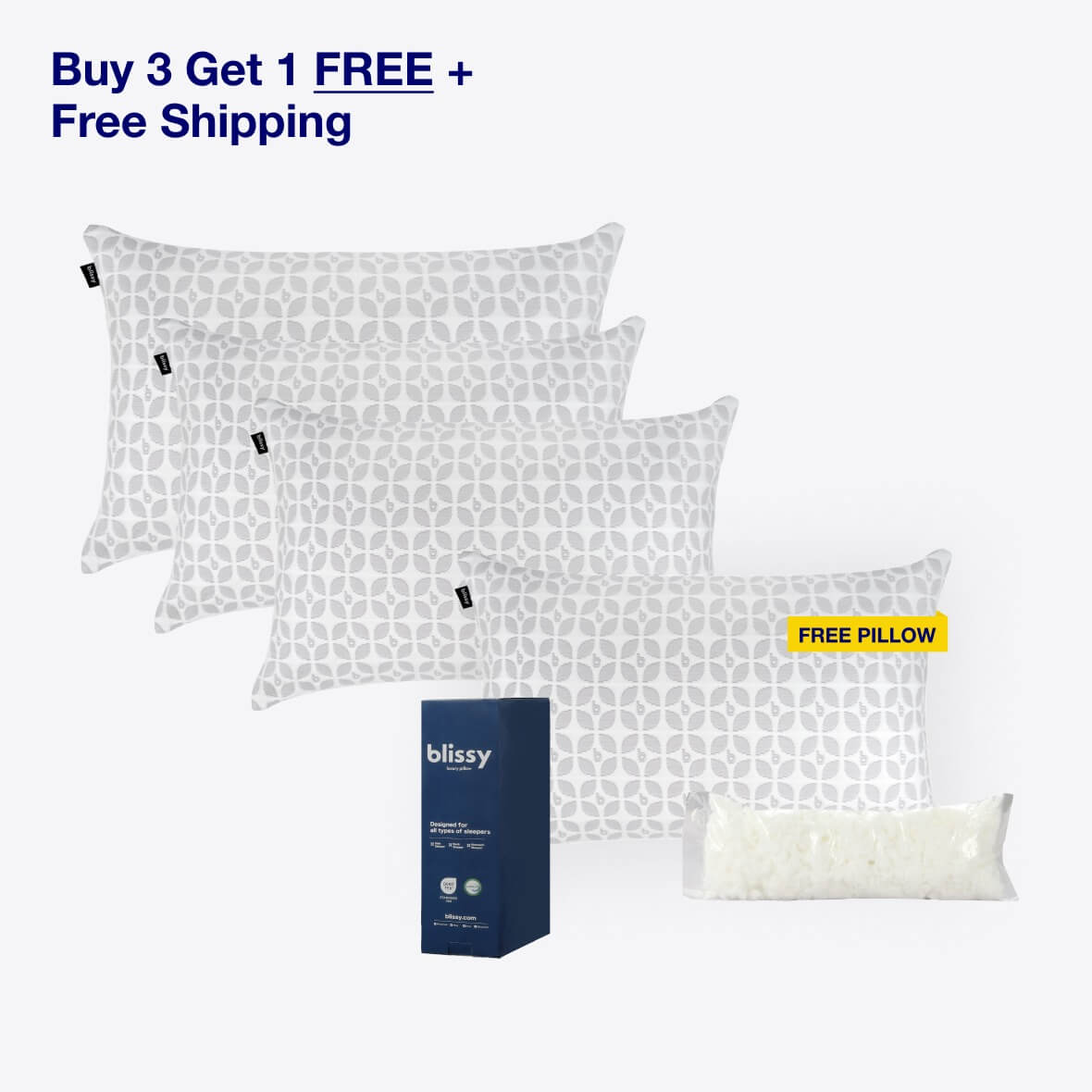 Signature Adjustable Pillow - Classic - Queen - Bundle Set