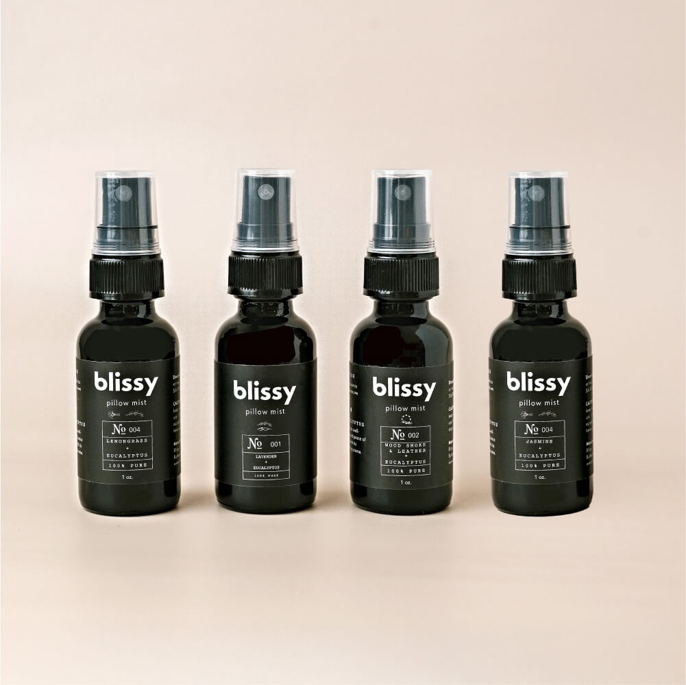 Blissy Blissy Sleep & Pillow Mist (Woodsmoke & Leather + Eucalyptus) Detail