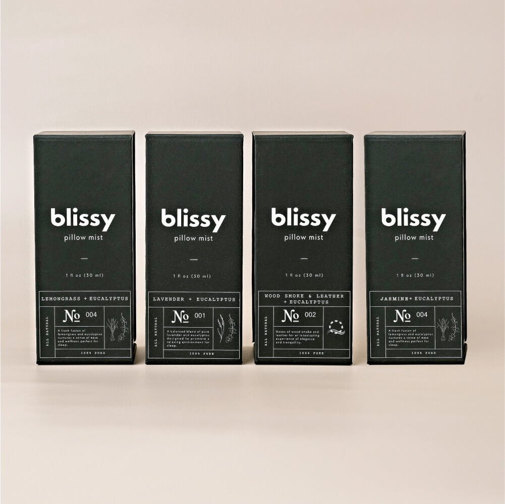 Blissy Sleep & Pillow Mist (Woodsmoke & Leather + Eucalyptus) – Blissy Premium Silk