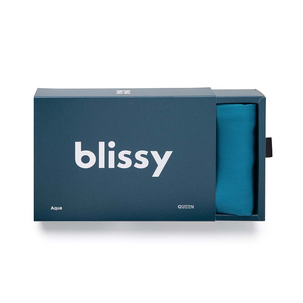 Queen Aqua Pillowcase – Blissy Premium Silk