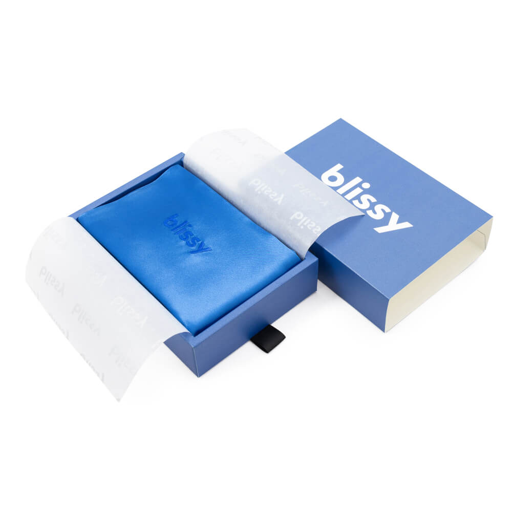 Blissy Mulberry Silk Pillowcase – Azure King
