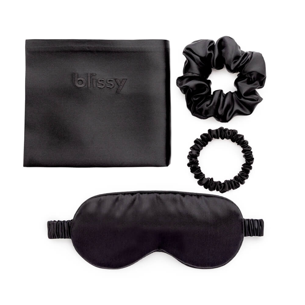 Blissy Black Silk Blissy Dream Set Detail – Queen