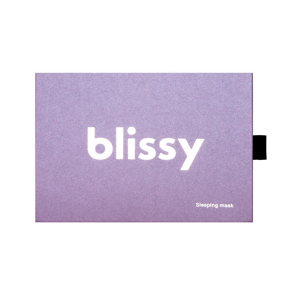 Lavender Sleep Mask Close-Up – Blissy 22 Momme Silk