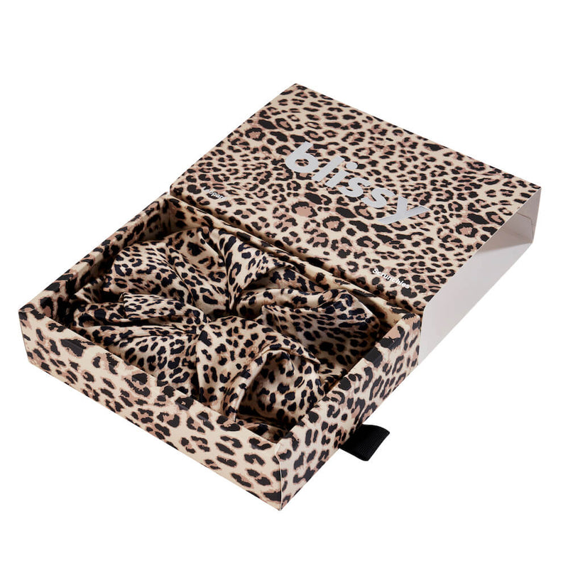 Blissy Oversized Scrunchie - Leopard