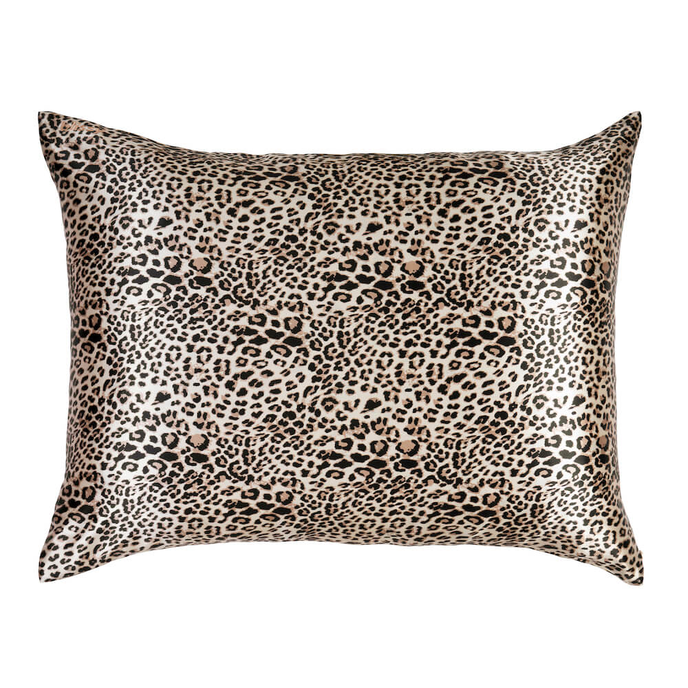 Blissy Mulberry Silk Pillowcase – Leopard Standard