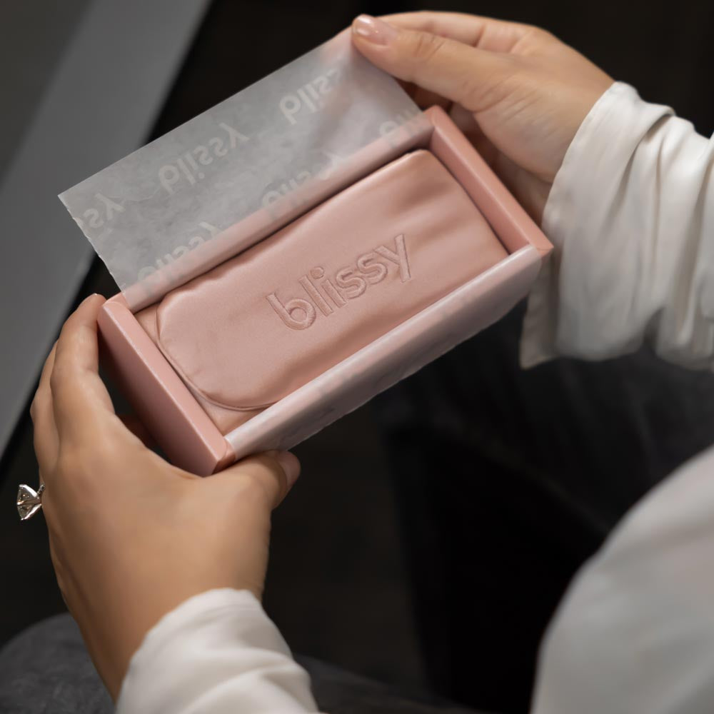 Blissy Rose Gold Silk Blissy Beauty Band Detail –