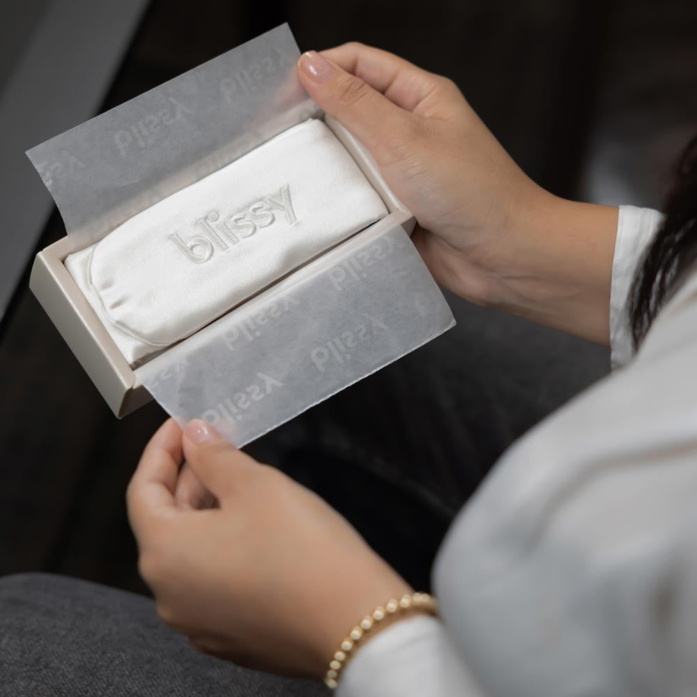White Blissy Beauty Band – Blissy Premium Silk