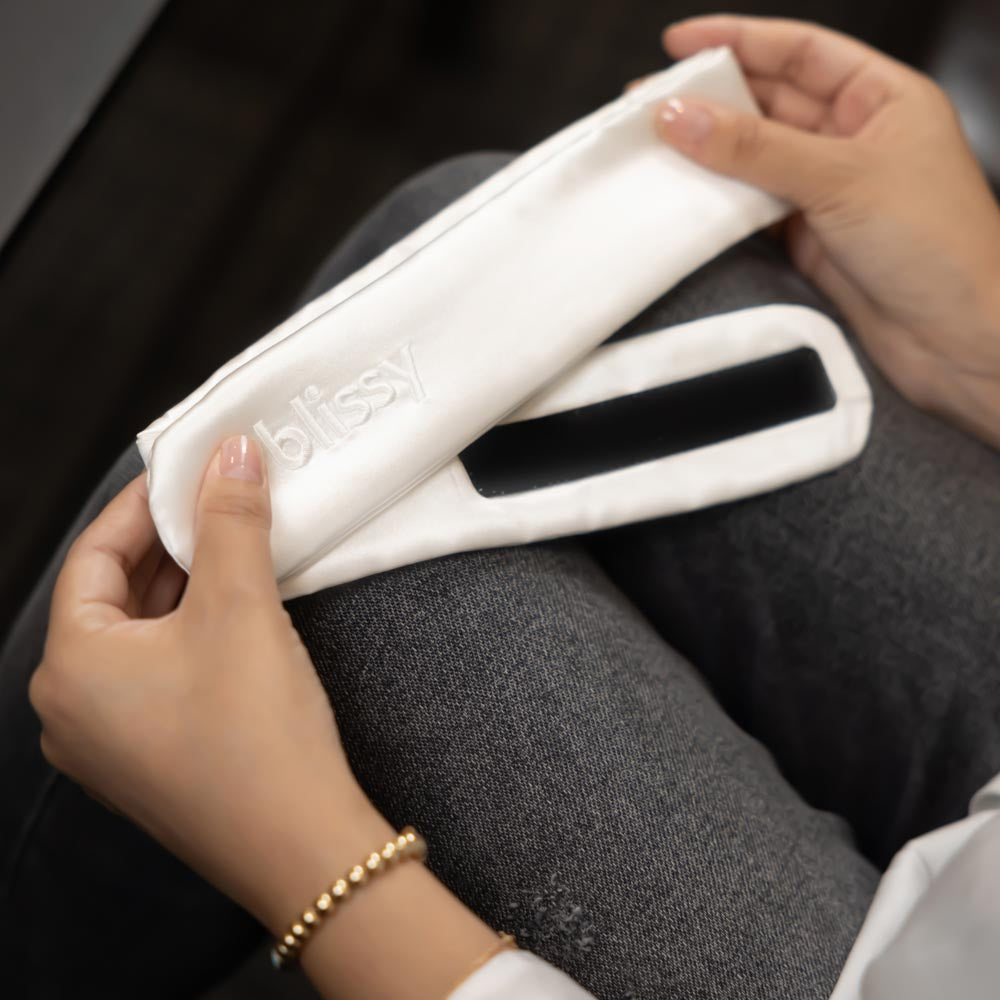 Blissy White Blissy Beauty Band Lifestyle – Mulberry Silk