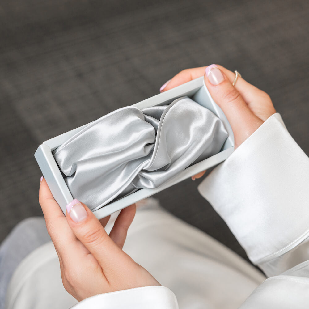 Silver Blissy Head Piece – Blissy Premium Silk