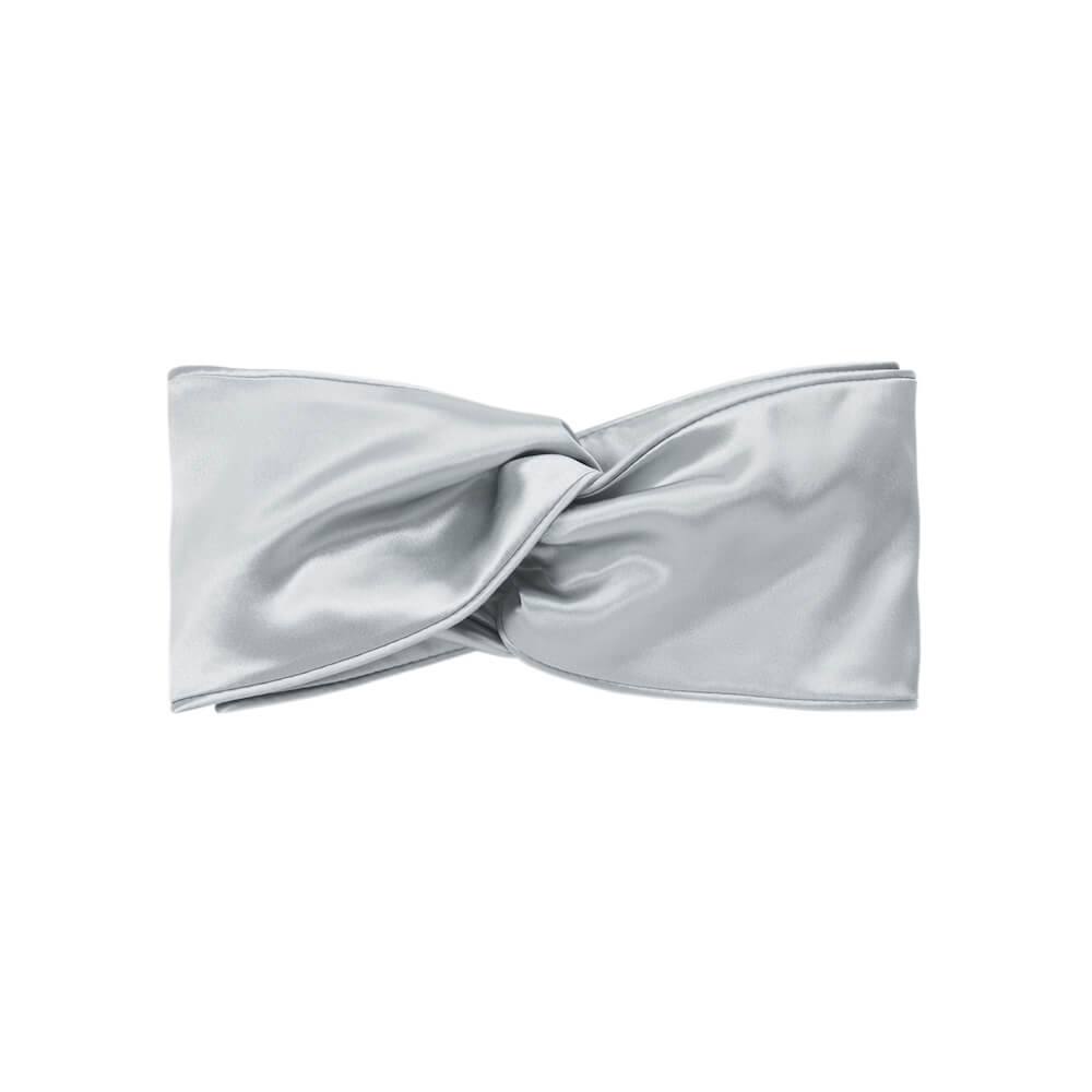 Blissy Silver Blissy Head Piece Lifestyle – Mulberry Silk
