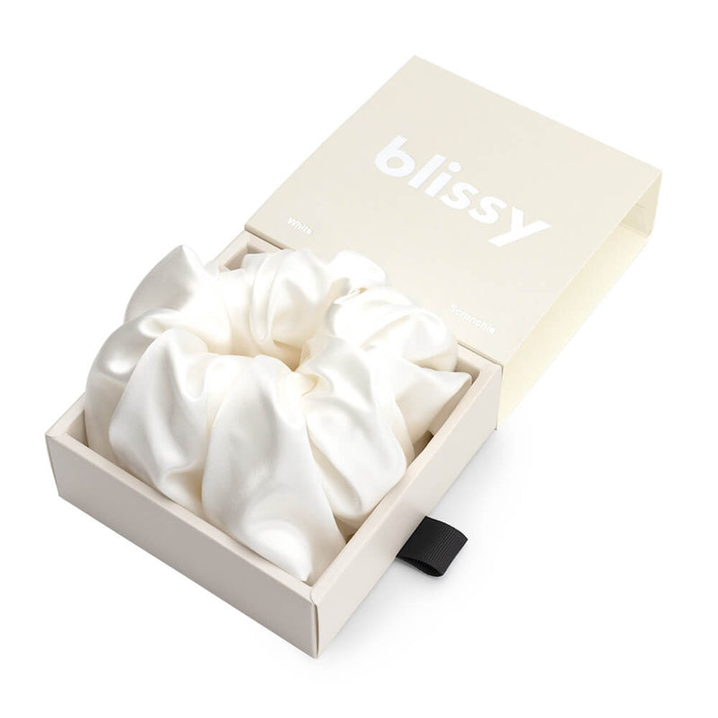 Blissy Oversized Scrunchie - White