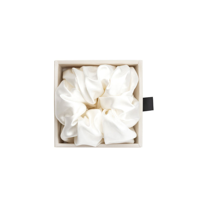 Blissy Oversized Scrunchie - White