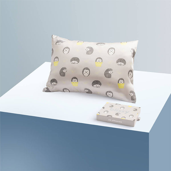 Blissy Hedgehog Pillowcase – 22 Momme Mulberry Silk, 100% Silk