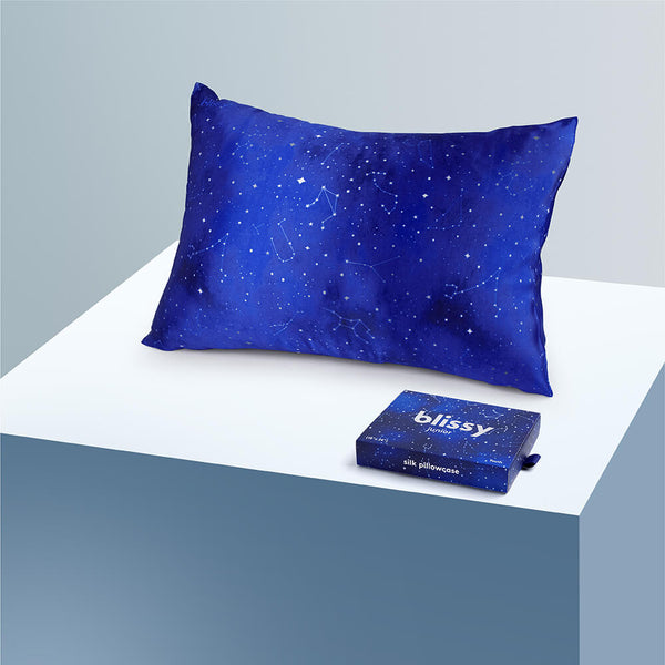 Blissy Night Sky Pillowcase – 22 Momme Mulberry Silk, 100% Silk