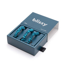 Load image into Gallery viewer, Blissy Skinny Scrunchies - Aqua