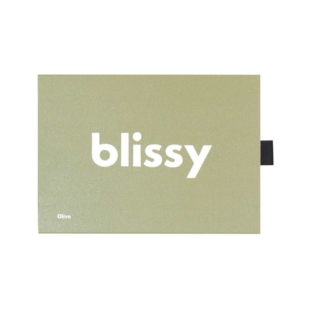 Blissy Standard Olive Pillowcase Lifestyle – Mulberry Silk