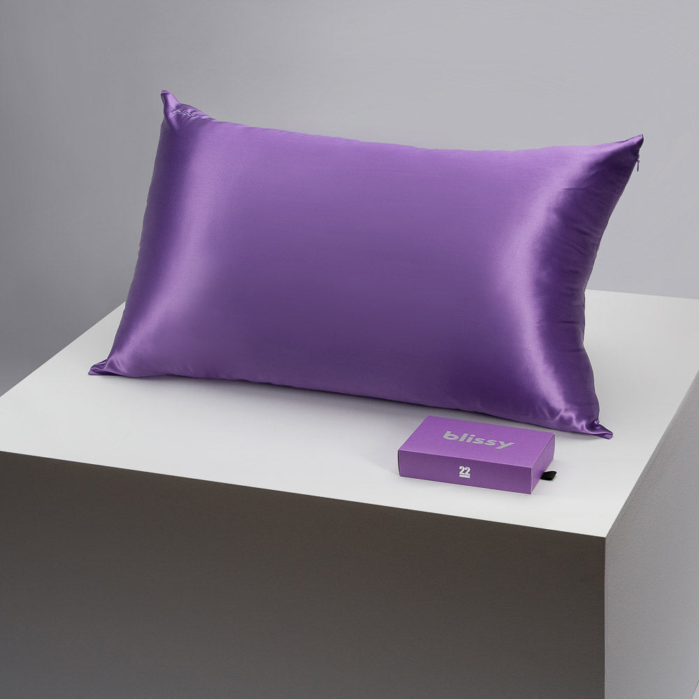 Blissy King Orchid Pillowcase – 22 Momme Mulberry Silk, 100% Silk