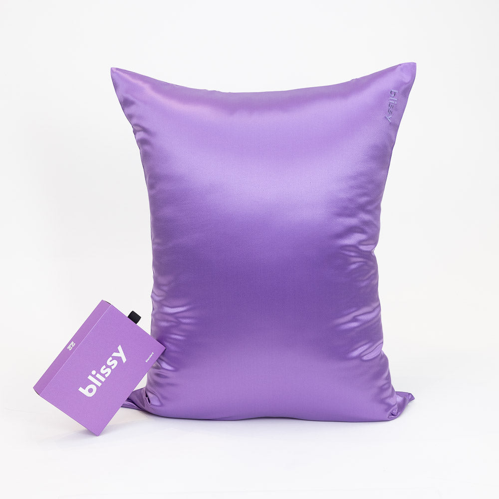 Blissy Orchid Silk Pillowcase Detail – King