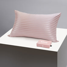 Load image into Gallery viewer, Pillowcase - Pink Striped - Standard