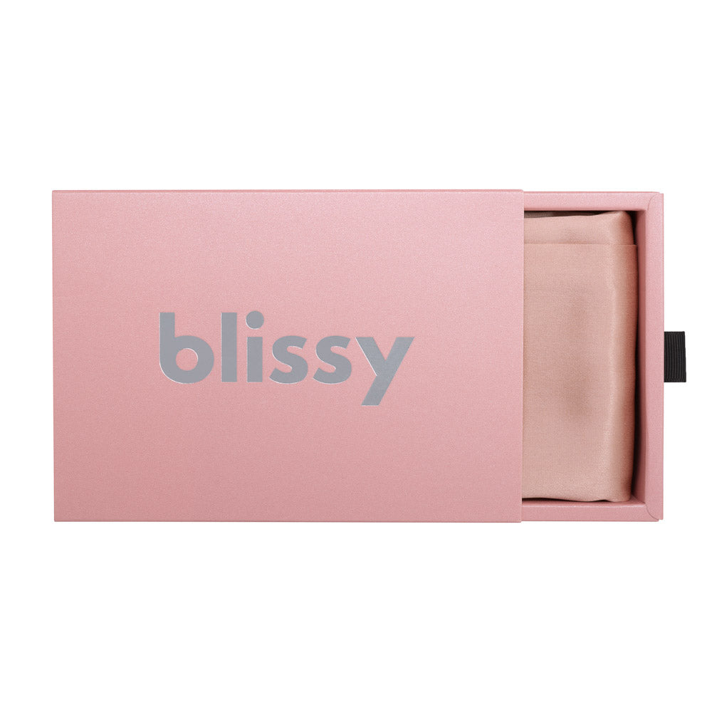 Blissy Mulberry Silk Pillowcase – Rose Gold Queen