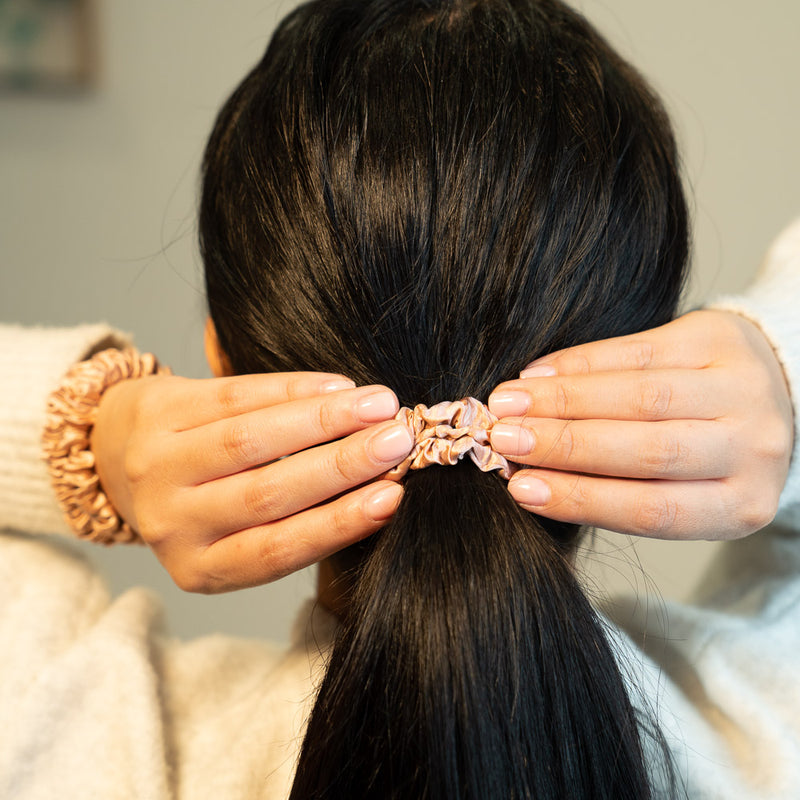 Blissy Skinny Scrunchies - Rose Gold