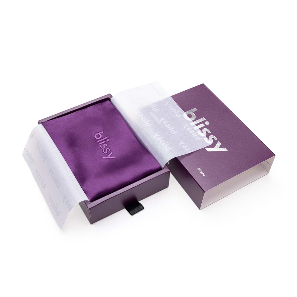 Blissy Mulberry Silk Pillowcase – Royal Purple Standard