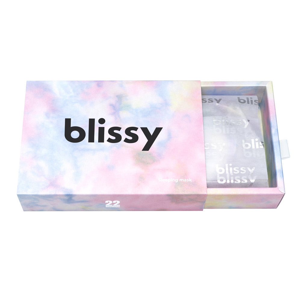 Yellow Tie-Dye Sleep Mask – Blissy Premium Silk