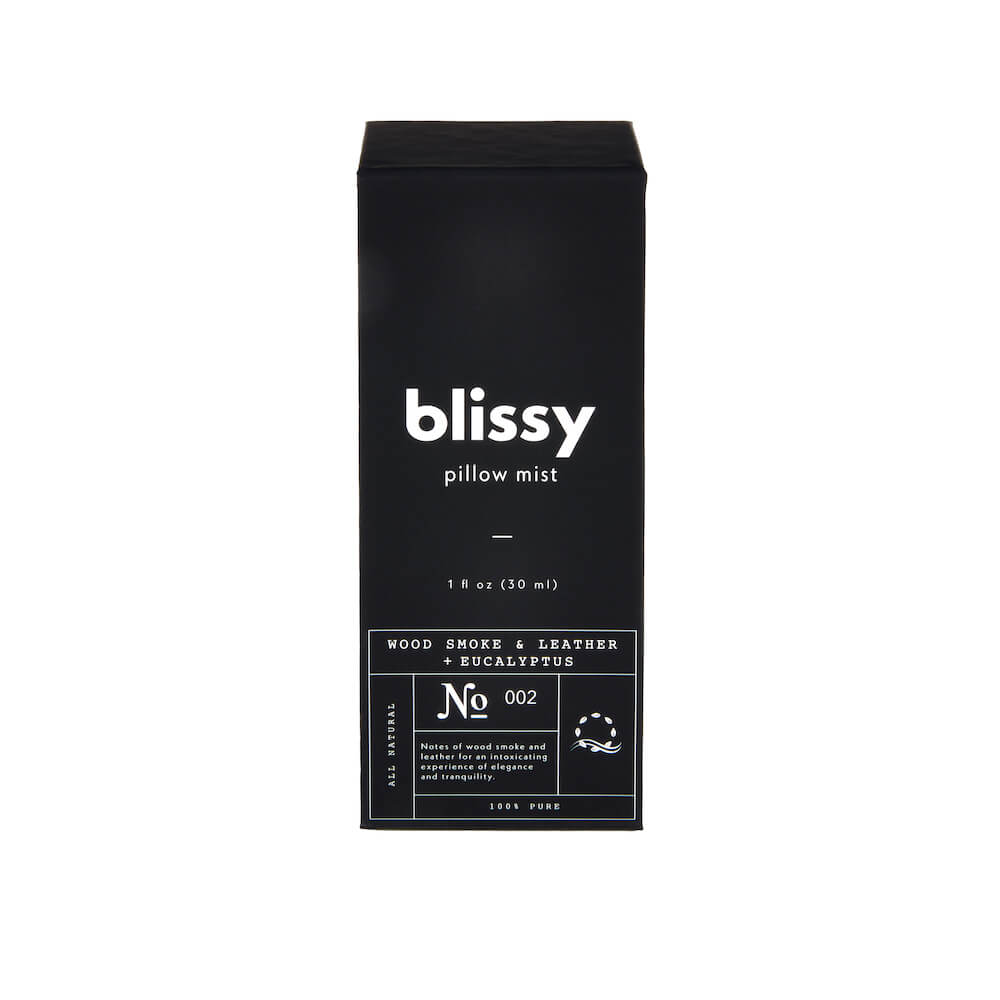 Blissy Blissy Sleep & Pillow Mist (Woodsmoke & Leather + Eucalyptus) Detail