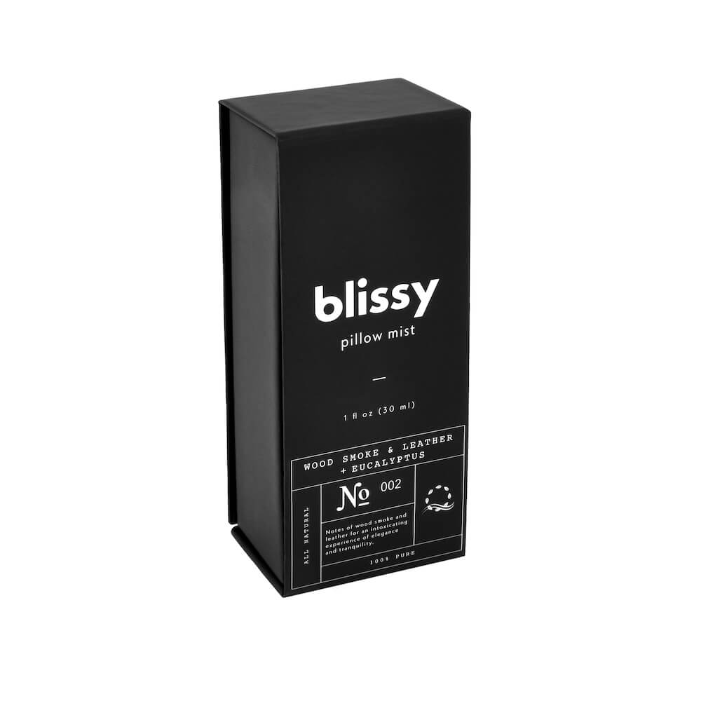 Blissy Sleep & Pillow Mist (Woodsmoke & Leather + Eucalyptus) – Blissy Premium Silk