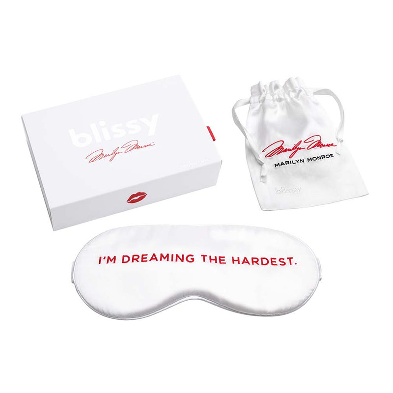 Sleep Mask - Marilyn Monroe™ - Blissy Marilyn Monroe™ Sleep Mask – 22 Momme Mulberry Silk, 100% Silk